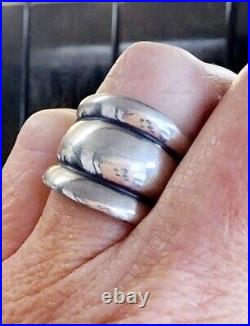 Retired James Avery WIDE Segmented Ring, So PRETTY! Size 6.5