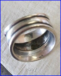 Retired James Avery WIDE Segmented Ring, So PRETTY! Size 6.5
