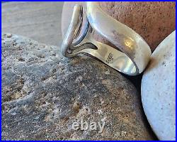 Retired James Avery WIDE Swirl Ring Size 8