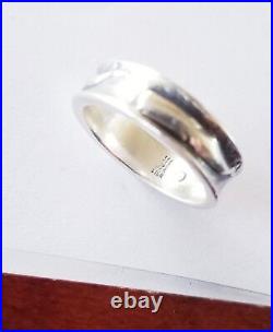 Retired James Avery Whale Eternity Band Ring Size 5.25 fits 4.75 Sterling Silver
