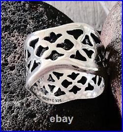 Retired James Avery Wide Openwork Tulip Ring Sz 8 FITS 7.5 NEAT Piece