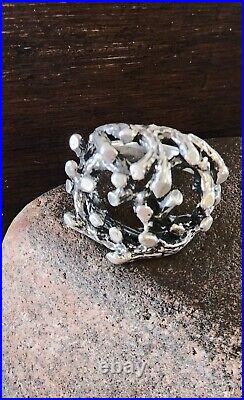 Retired James Avery Wide Openwork Twig Dome Ring Neat Vintage Piece! Sz 6.5 Retired James Avery Wide Openwork Twig Dome Ring Neat Vintage Piece! Sz 6.5