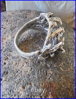 Retired James Avery Wide Openwork Twig Dome Ring Neat Vintage Piece! Sz 6.5 Retired James Avery Wide Openwork Twig Dome Ring Neat Vintage Piece! Sz 6.5