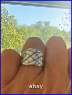 Retired James Avery Woven Ring Size 6.5