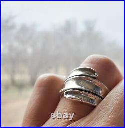 Retired James Avery Wrap Ring Vintage NEAT Piece! Sz 9.5