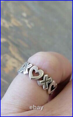 Retired James Avery XO Heart Hugs and Kisses Ring SO PRETTY! Great Condition 5