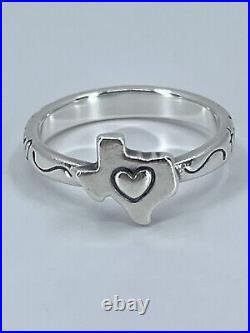 Retired James Avery ring together we stand strong size 7 texas heart signed