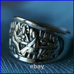 Retired & ONE OF A KIND James Avery LAST SUPPER Ring Sterling Silver Size 7.75
