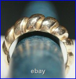 Retired & RARE James Avery 14k Gold FLUTED SWIRL DOME Ring Size 6