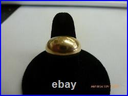 Retired & RARE James Avery 14k Gold Smooth DOME Ring Size 5