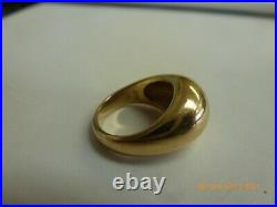 Retired & RARE James Avery 14k Gold Smooth DOME Ring Size 5