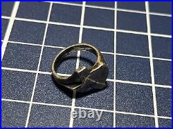 Retired Rare 1980's James Avery Small Texas Ring Sterling Silver Size 3.5
