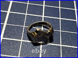 Retired Rare 1980's James Avery Small Texas Ring Sterling Silver Size 3.5