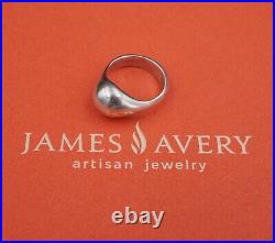 Retired Sterling Silver James Avery Dome Band Ring Size 6 RS2928