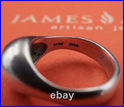 Retired Sterling Silver James Avery Dome Band Ring Size 6 RS2928