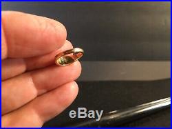 Retired rare JAMES AVERY 14k Yellow Gold Small butterfly pinky RING BAND sz 1.5