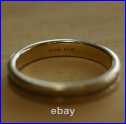 Retried & RARE James Avery 14k Yellow Gold Wedge Band Ring Size 8
