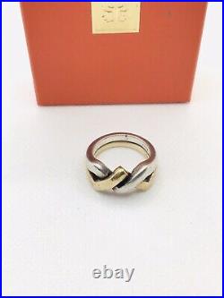 SUPER RARE JAMES AVERY 14k Yellow Gold & Sterling Silver Mans Ring approx. 8