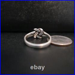 Signed James Avery Sterling Silver 925 retired Lover's Knot ring Size 11
