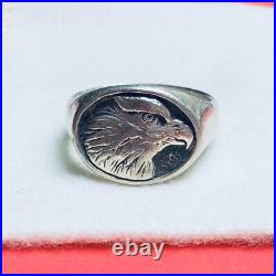 Size 10 James Avery Sterling Silver Retired USA Bird Mascot Eagle Ring Unisex