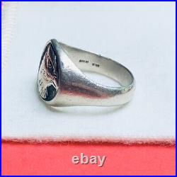 Size 10 James Avery Sterling Silver Retired USA Bird Mascot Eagle Ring Unisex