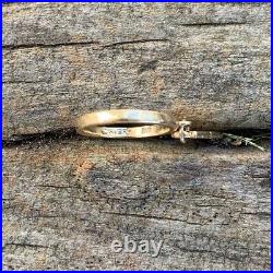 Size 3 1/2 James Avery 14k Gold Initial KH Dangle Ring