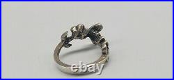 Size 4.75 RETIRED James Avery Bee & Flowers Ring Sterling Silver FREE SHIPPING
