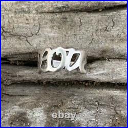 Size 4 Retired James Avery Sterling Silver 925 Valentines Day Heart Love Ring