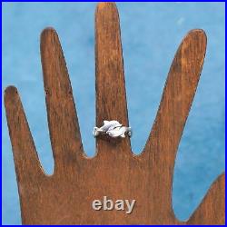 Size 6.5, retired James Avery sterling silver handmade ring, 925 dolphin band
