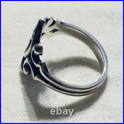 Size 6 Retired James Avery Sterling Silver Religious Fish Scrolled Ichthus Ring