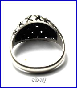 Sterling James Avery Domed Basket Weave Ring 10mm Size 7
