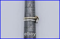 Sterling Silver & 14K Yellow Gold James Avery Lovers Knot Ring Size 6 RARE