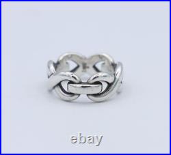 Sterling Silver James Avery Bold Infinity Band Ring Size 6.5 RARE & RETIRED 6.4g