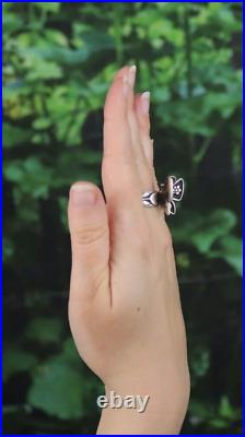 Sterling Silver James Avery Mariposa Butterfly Ring Size 9