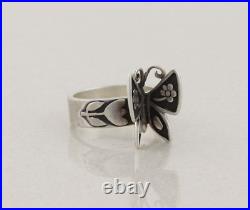 Sterling Silver James Avery Mariposa Butterfly Ring Size 9