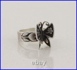 Sterling Silver James Avery Mariposa Butterfly Ring Size 9