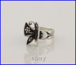 Sterling Silver James Avery Mariposa Butterfly Ring Size 9