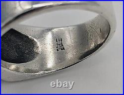 Sterling Silver James Avery Mens Cross Ring Retired Size 11.75