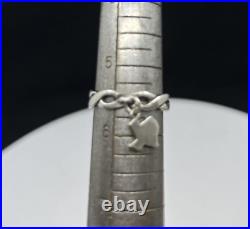 Sterling Silver James Avery Texas Dangle Charm Braided Ring Size 5.5