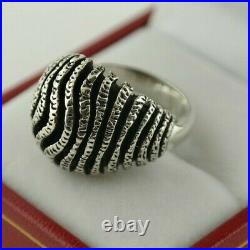 Sterling Silver James Avery Wavy Dome Ring Vintage Size 7