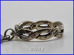 Sterling Size 5 James Avery RETIRED Twisted Wire Ring withDangle Sand Dollar Charm