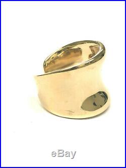 Stunning James Avery 14K Yellow Gold Open Back Ring, Size 8