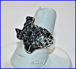 Stunning RETIRED JAMES AVERY Sterling Silver State of TEXAS Nugget Ring Sz- 7.25
