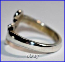 Stunning Retired JAMES AVERY Sterling Silver Basketball Hoop Band Ring Sz- 10.5