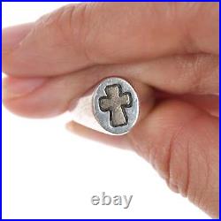 Sz5 Retired James Avery 14k/Sterling cross ring