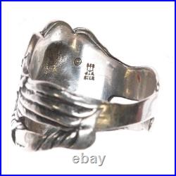 Sz9 Retired James Avery Mermaid angel praying ring sterling silver Sz9 Retired James Avery Mermaid angel praying ring sterling silver