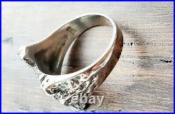 VERY RARE Huge James Avery TEXAS Nugget Ring UNISEX, So Pretty! Size 11.75