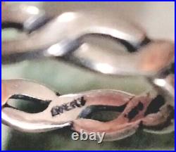 VTG James Avery Retired Sterling Silver Tresse Woven Band Ring Sz 4 Pinky/Child