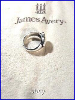 VTG RETIRED JAMES AVERY Solid Sterling Silver Heart Ring Size 5.5