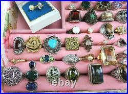 VTG RING JEWELRY LOT Statement Cocktail Signed 14K Solid Gold 925 James Avery